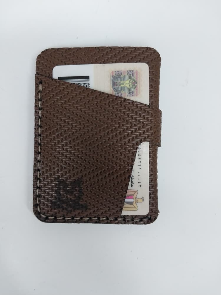 brown card holder
