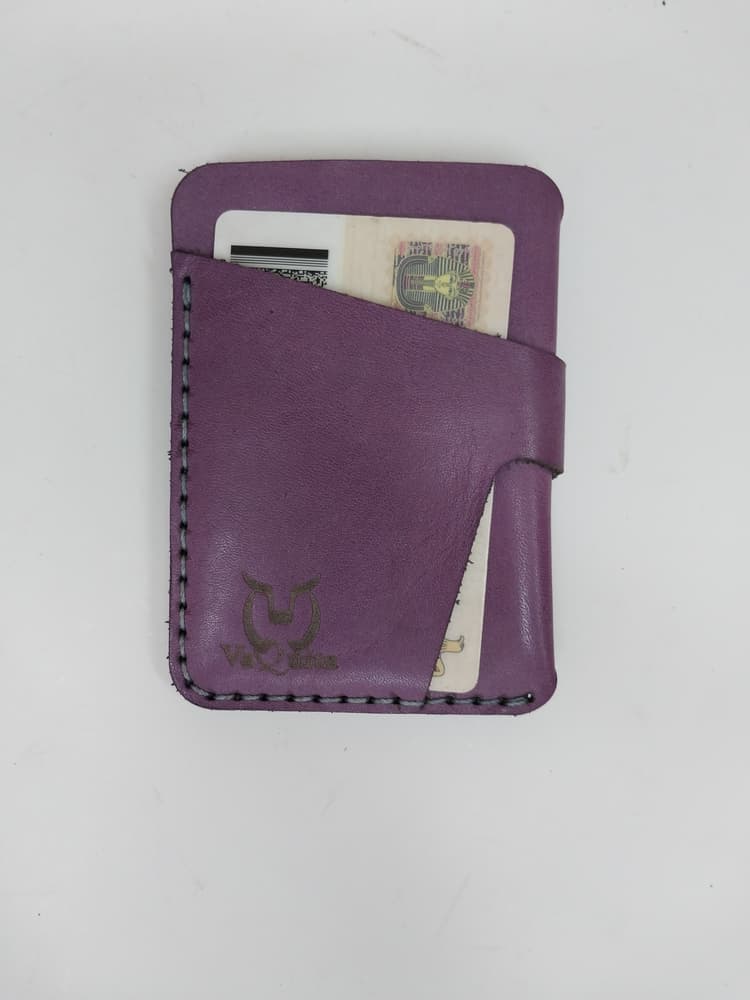 purple card holder