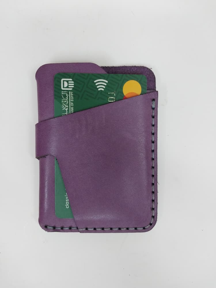 purple card holder