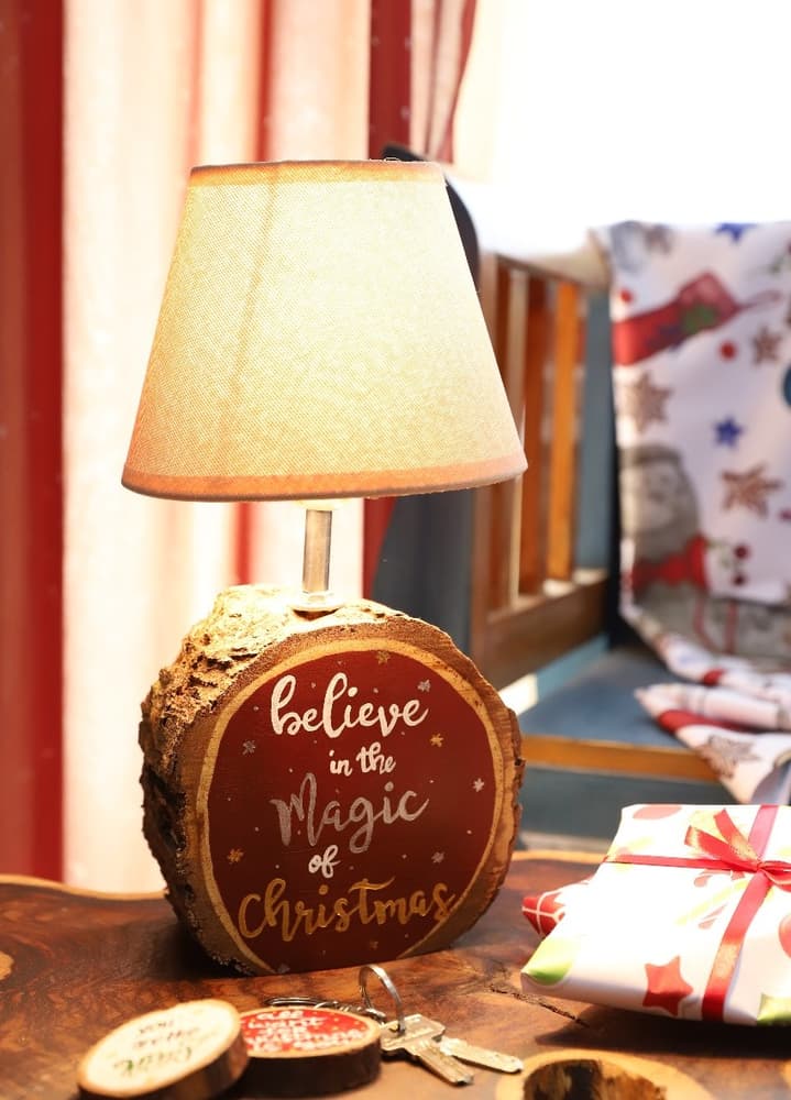 Christmas Wooden Lamp