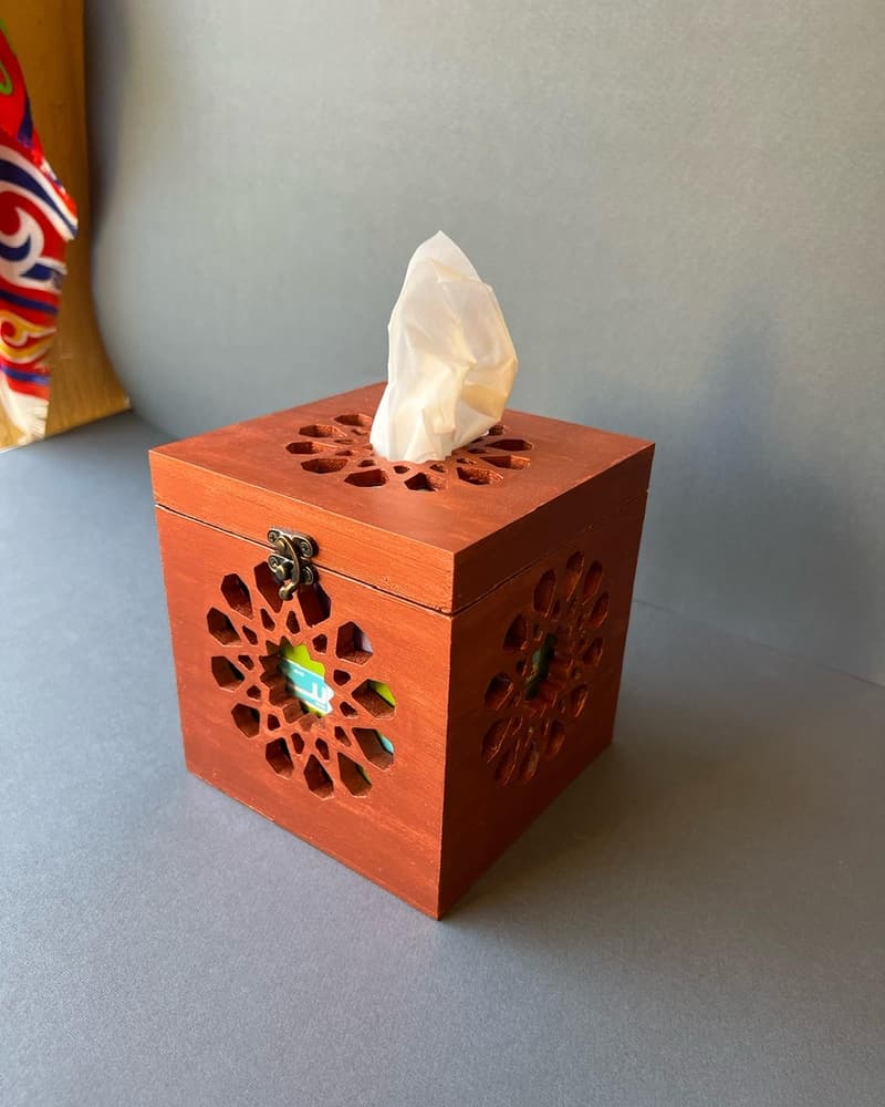 Mashrabia tissue box 