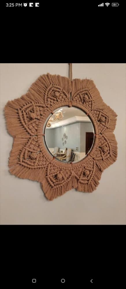 Macrame mirror 