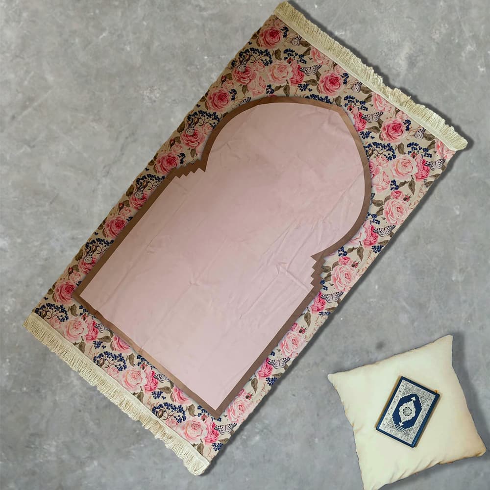 Prayer rug (pink rose)