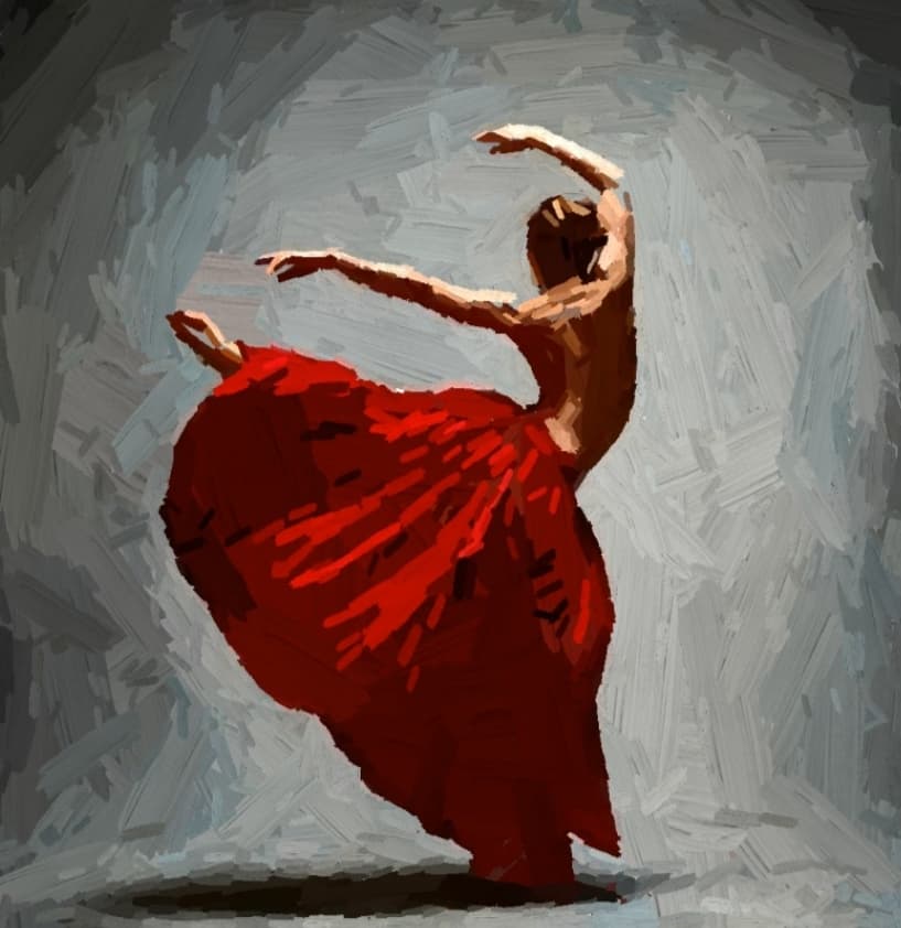 dancing figure -digital art 
