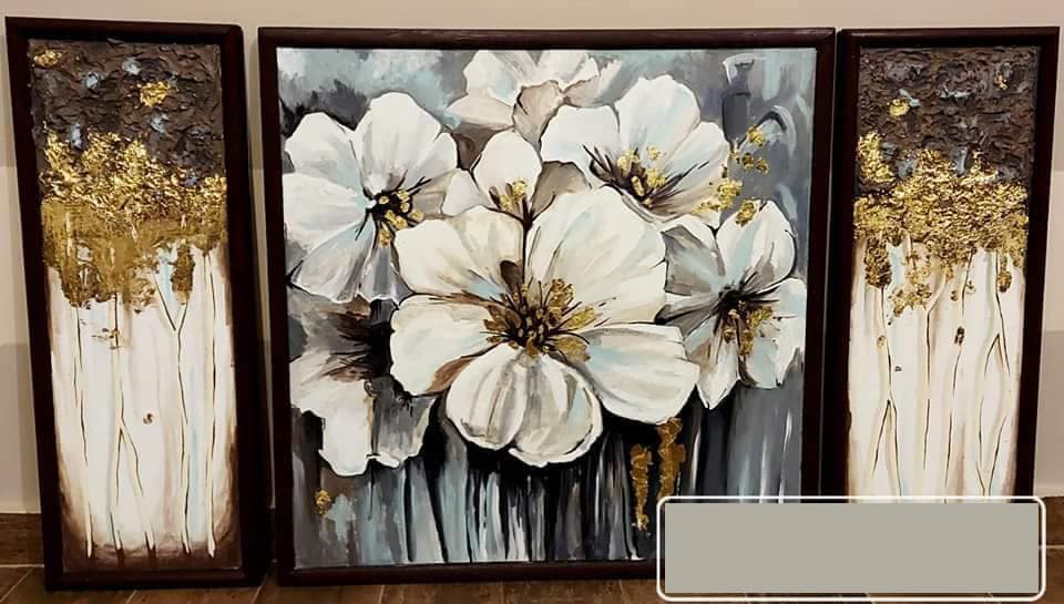 Tableau acrylic painting (FLOWERS) 2