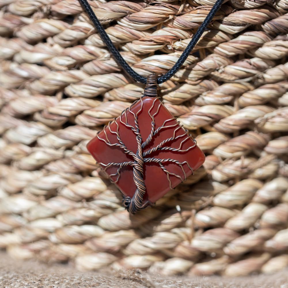 Handcrafted Red Agate Pendant