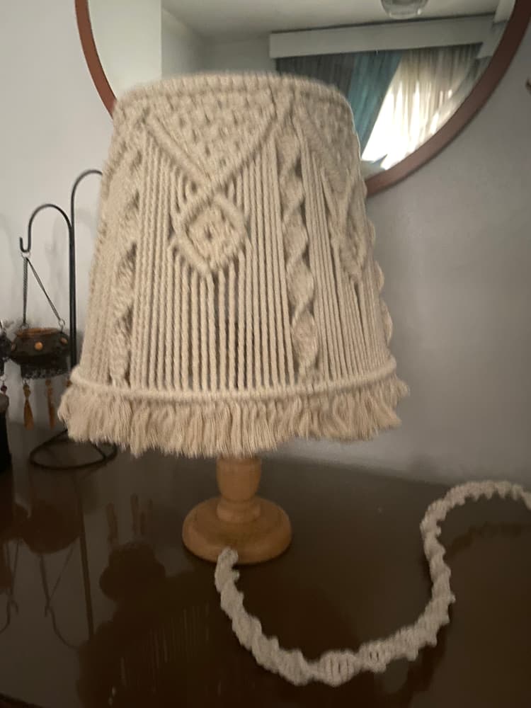 Lamp side chapeau with a base
