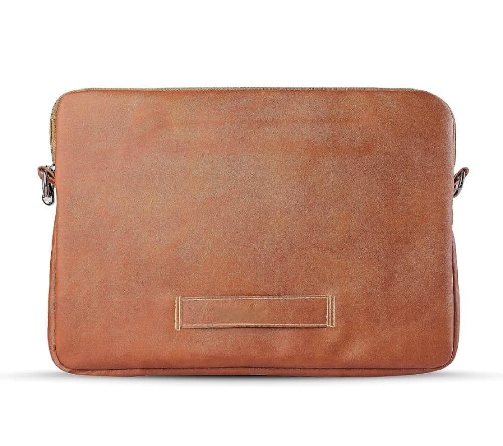 Customized Handpainted leather laptop sleeve 