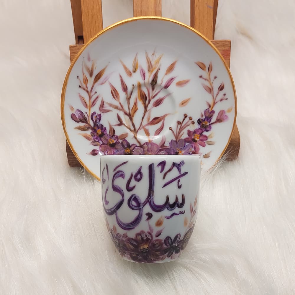 Customized flower coffe cup 