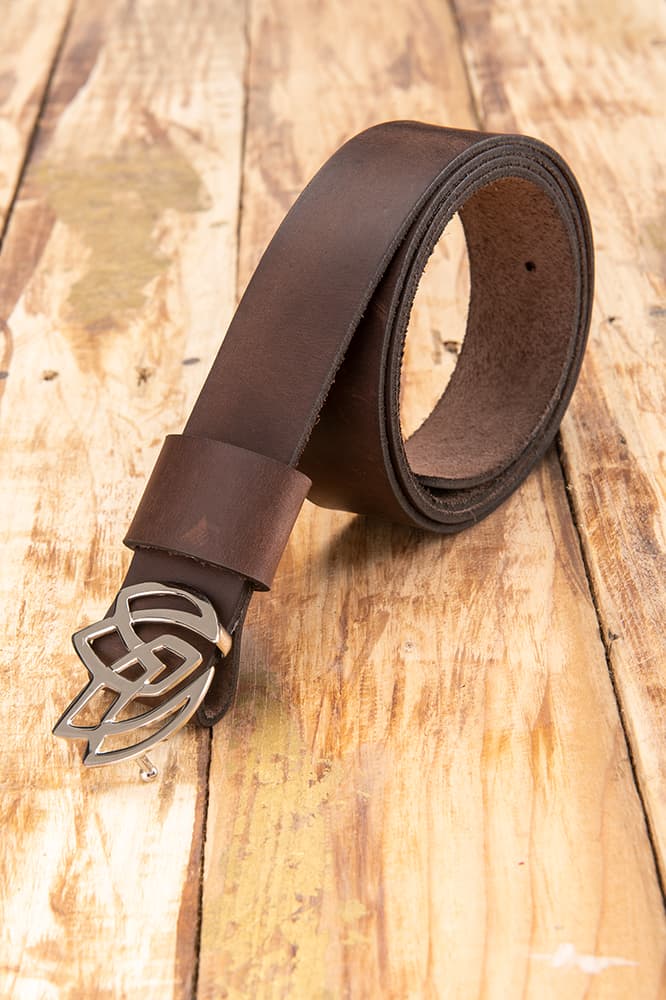 Women's belt Silver plated copper buckle