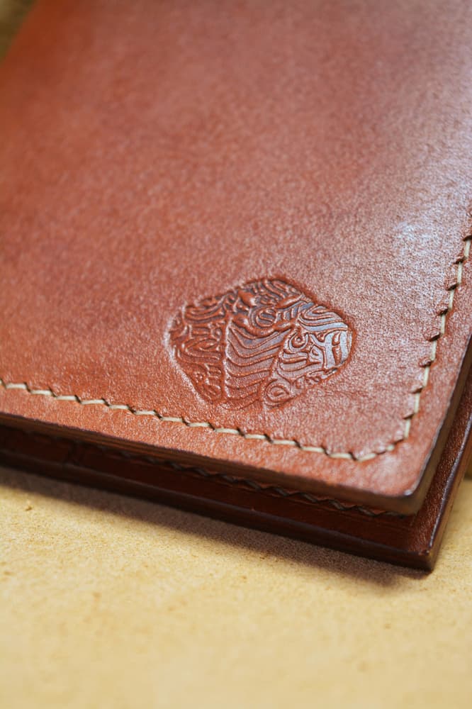 Hand-made Wallet made of real leather.