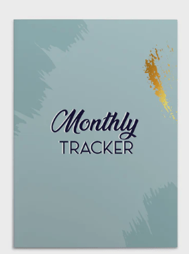 Blue monthly tracker