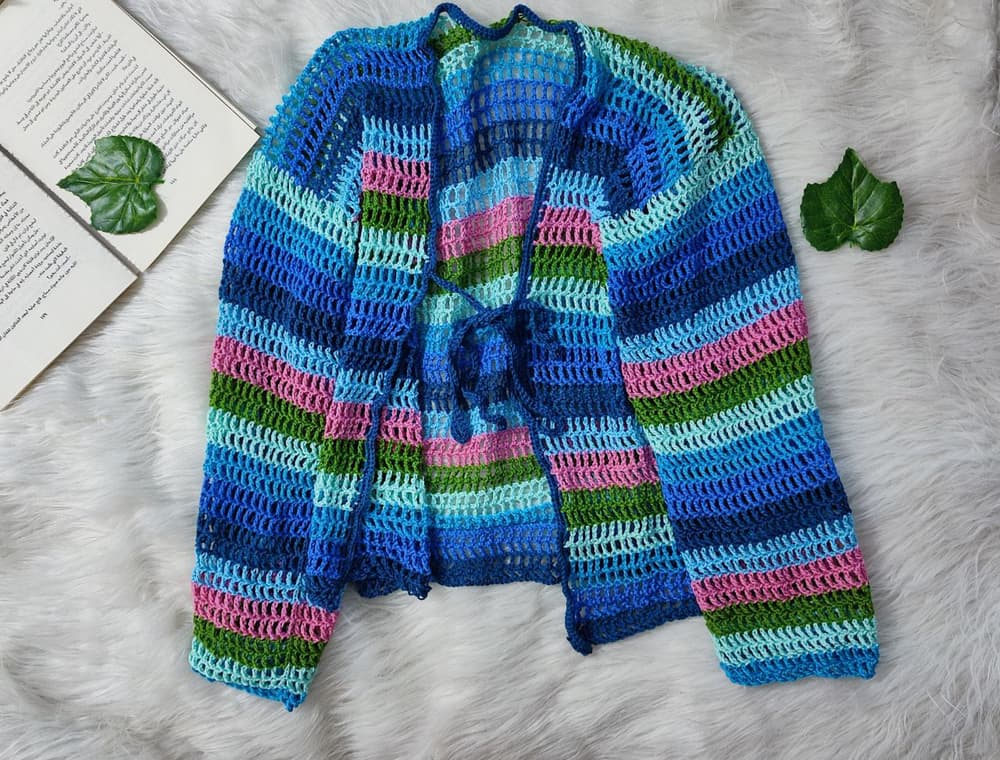 crochet colors cardigan 