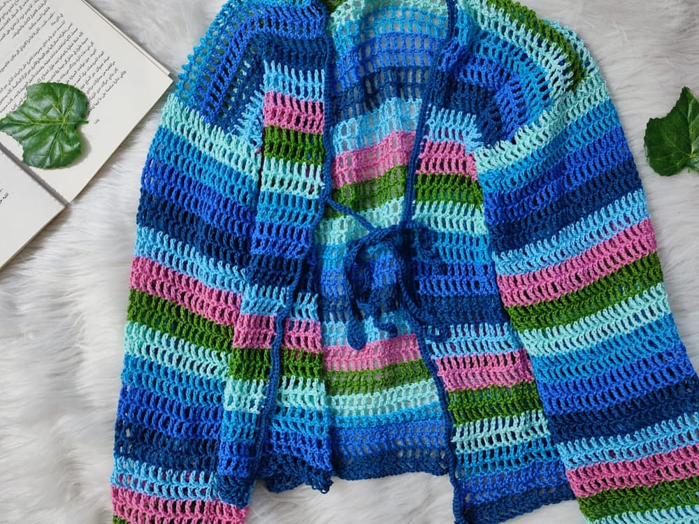 crochet colors cardigan 