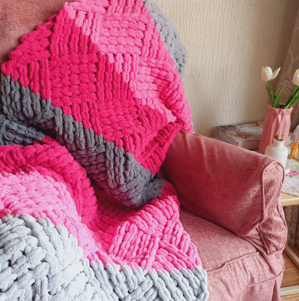 winter puffy blanket crochet 