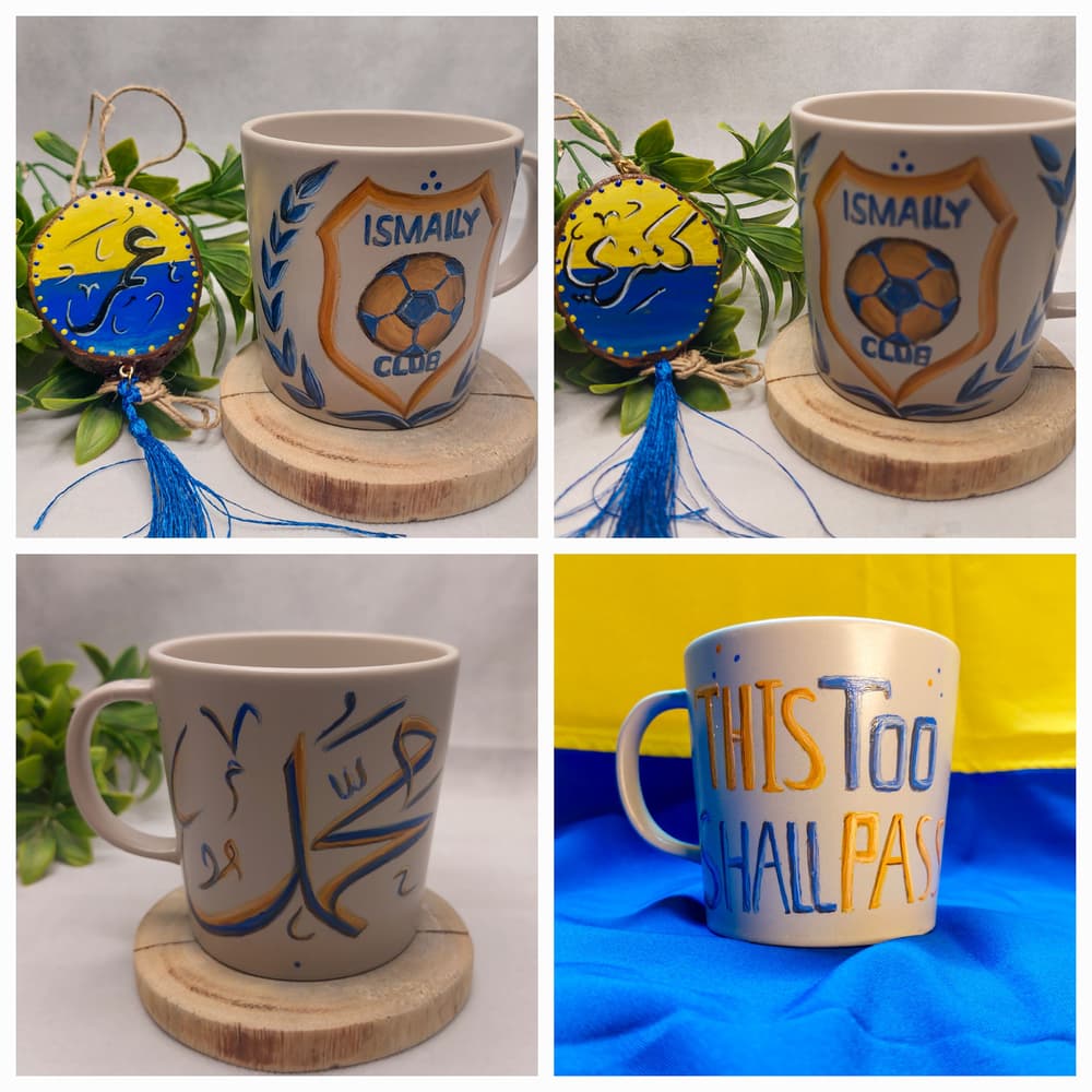 Customized your footballer logo mug