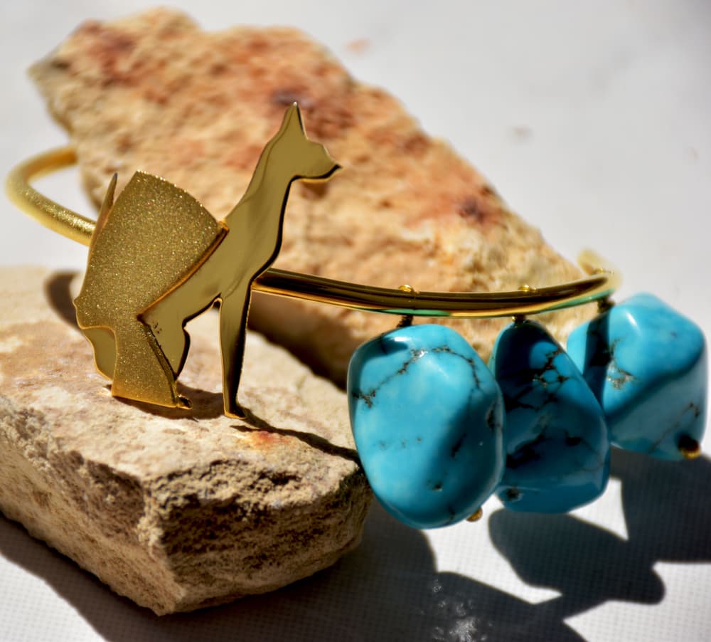 pharaonic cat and nefertiti  bracelet 