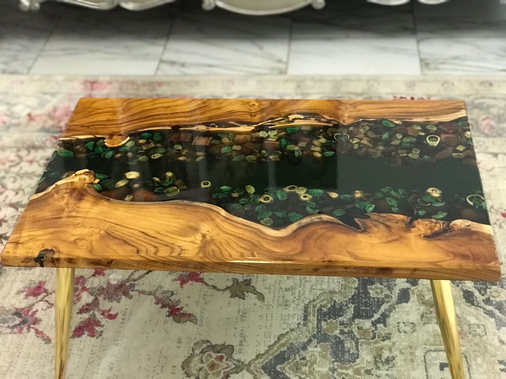 Handmade Resin River Table