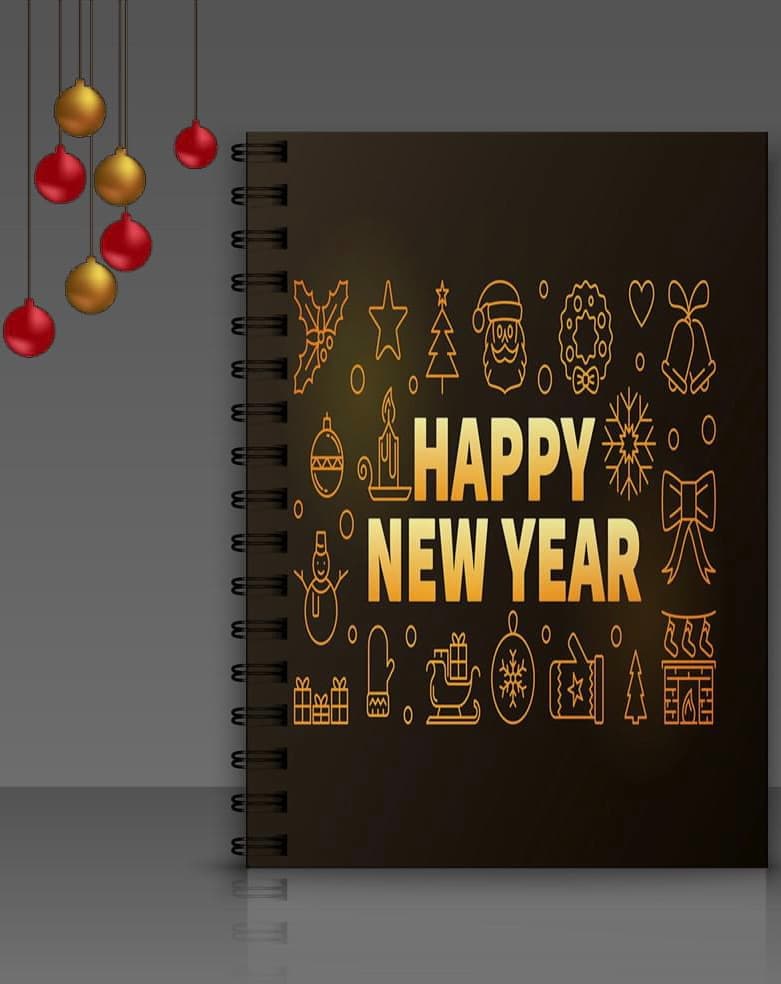 A5 Wooden Notebook (New Year)
