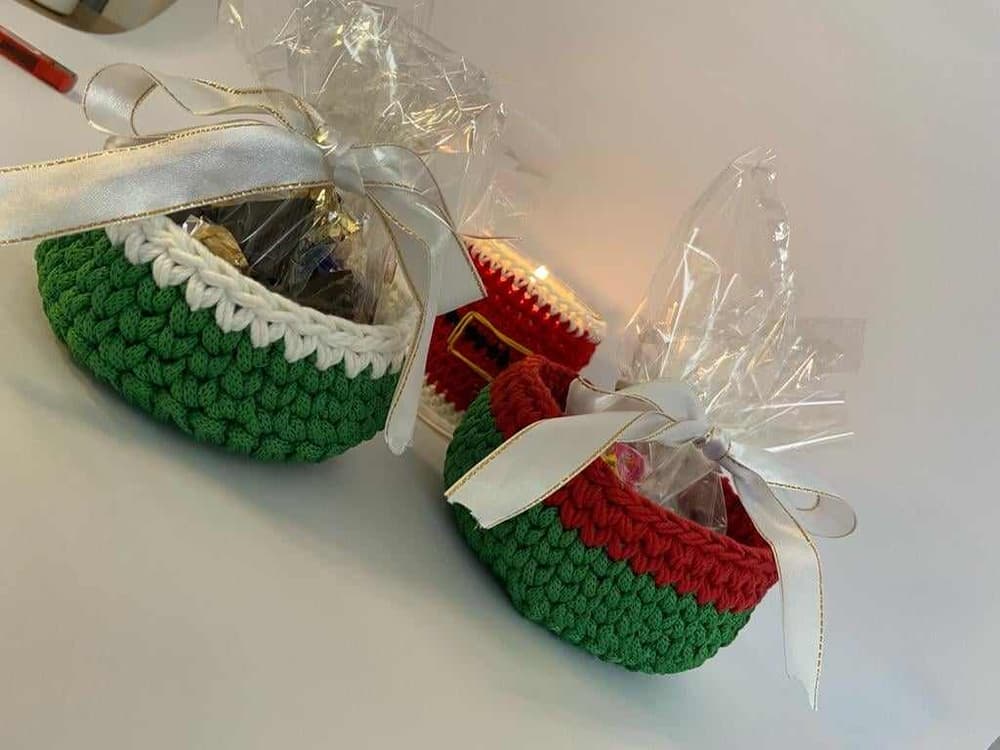 christmas crochet box