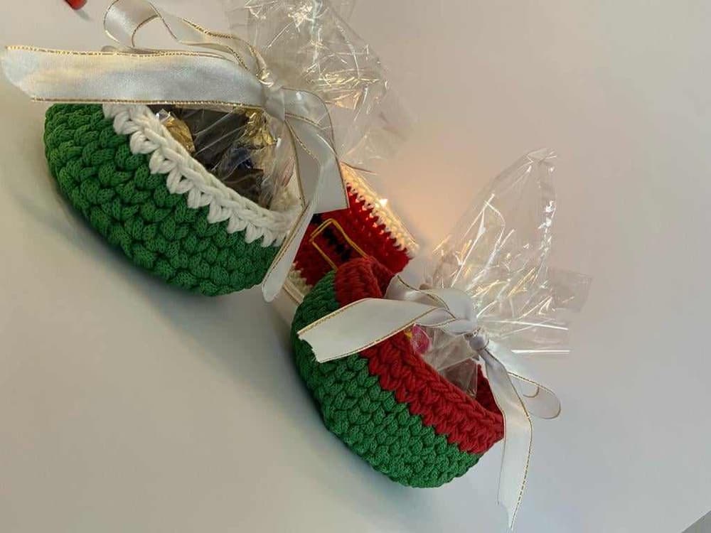 christmas crochet box