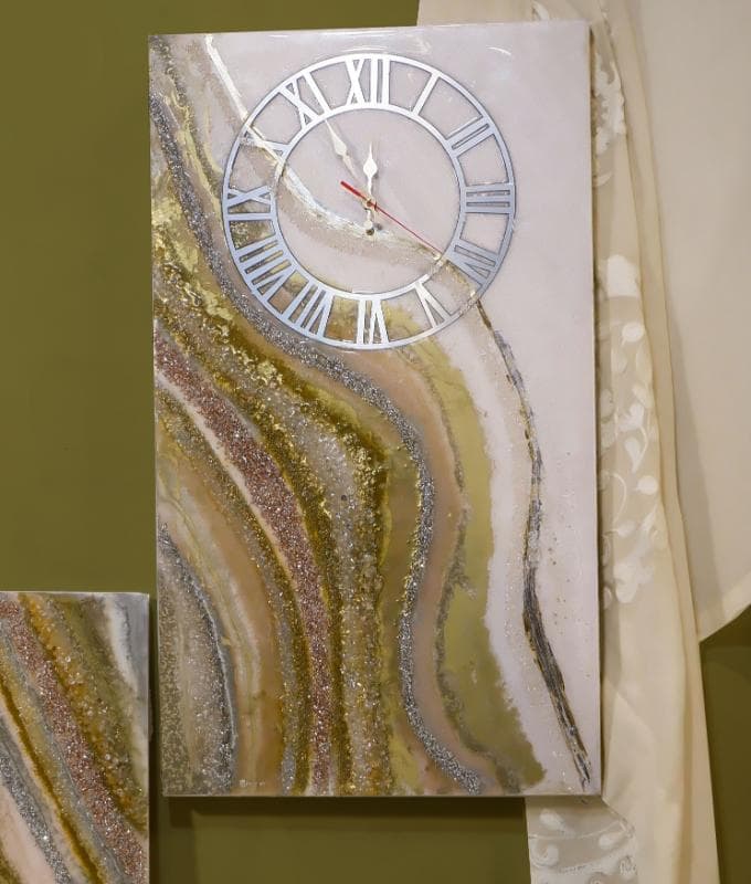 Wall Clock epoxy and Tableau