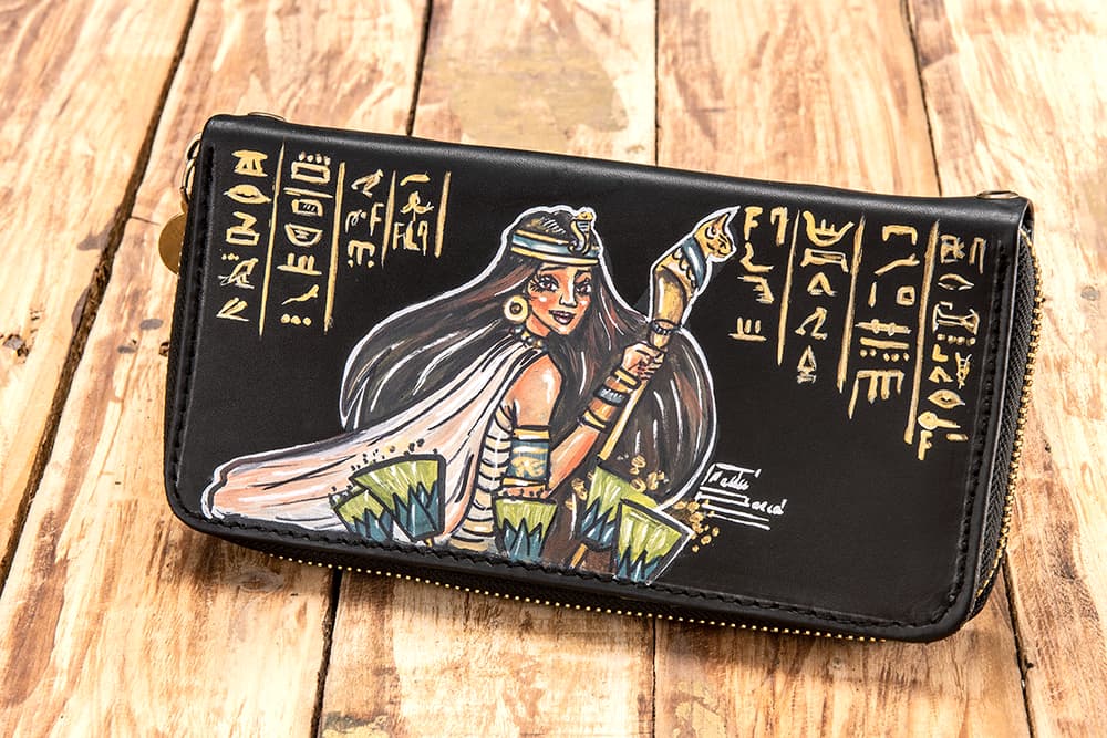 Pharaonic zipper Wallet 4
