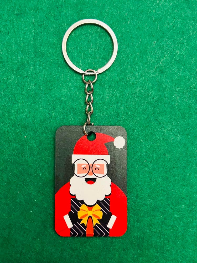 Santa Claus 3 Keychains Set