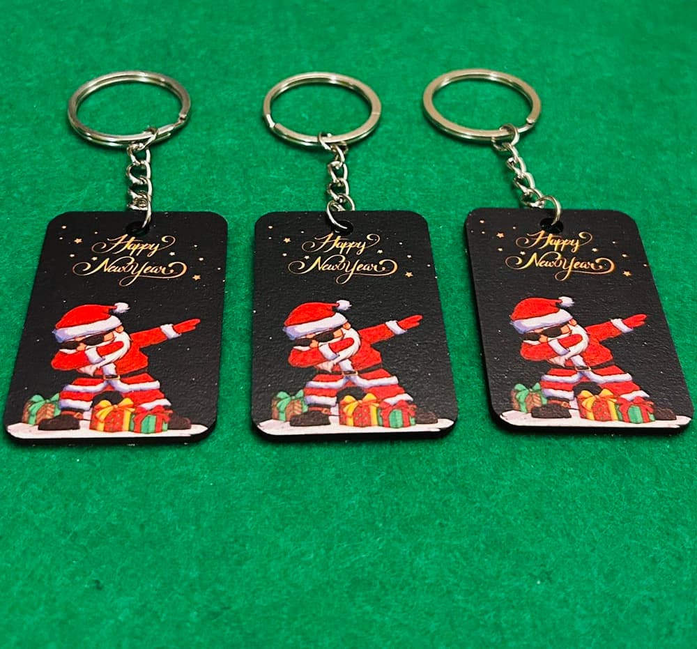 Cool Santa Keychain Set