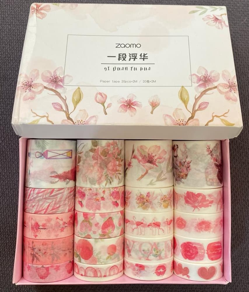 20pcs pink assorted washi tap
