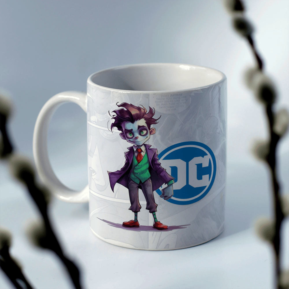 Joker kid printed mug