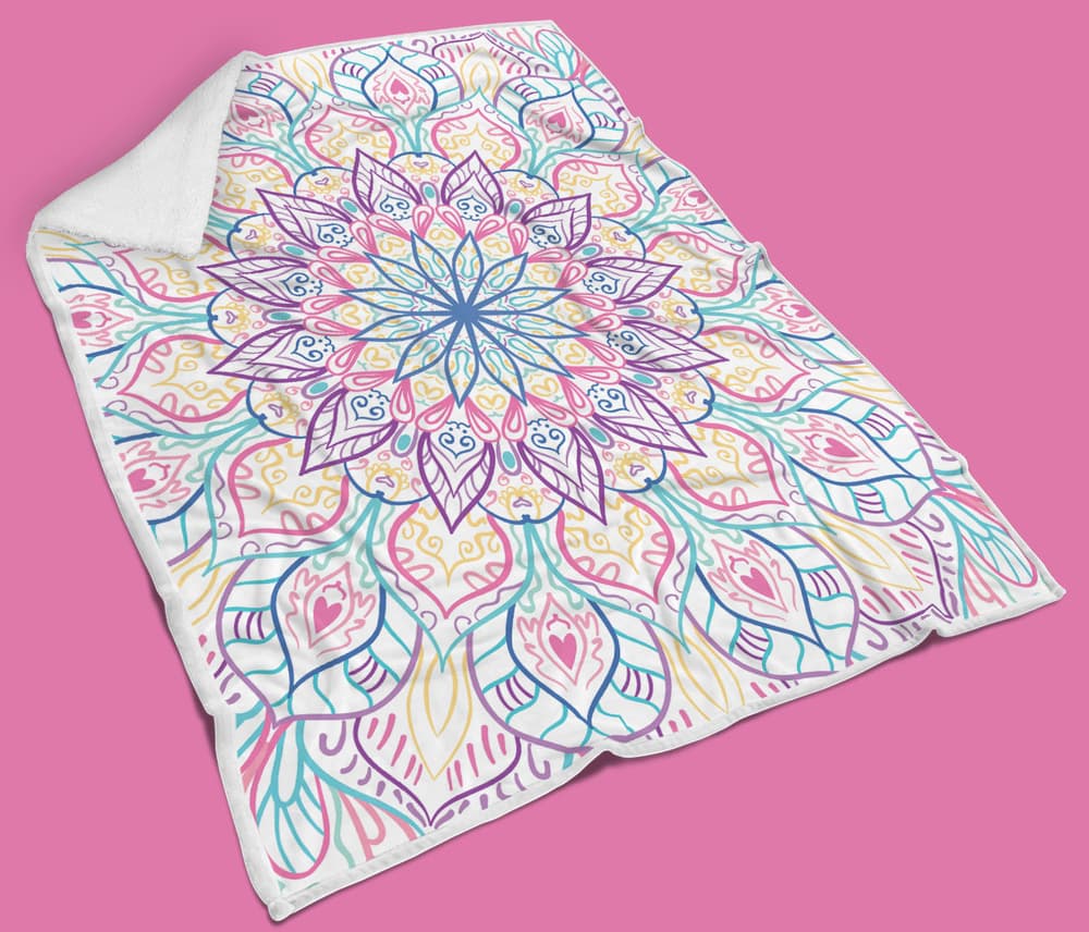 Blanket (colorful mandala)