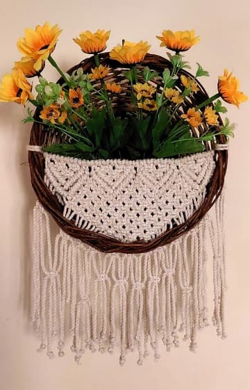 Macrame Plant Basket (Shape 2)