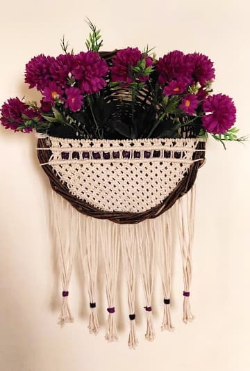 Macrame Plant Basket (Shape 3)
