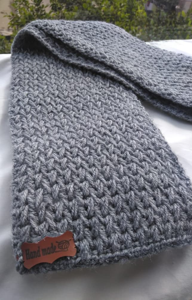 Grey Wool scarf
