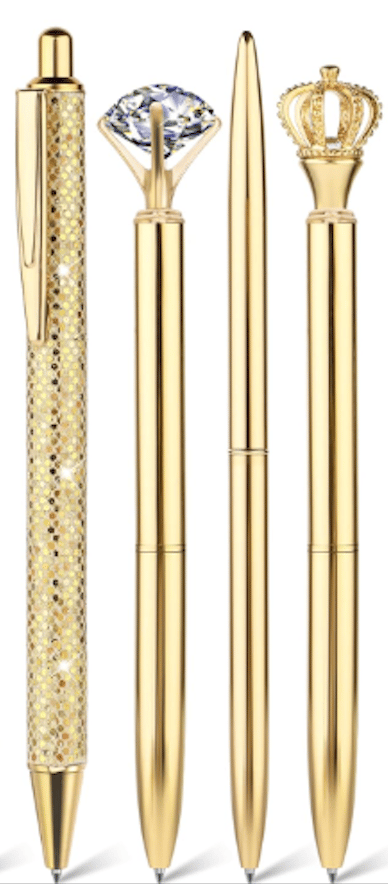 set of 4 luxory gold Ballpoint Pen