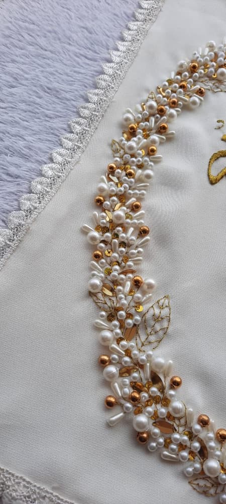 Embroidered katb ketab handkerchief