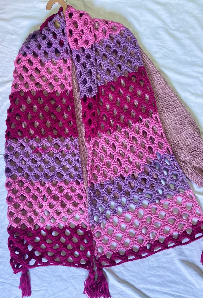 Colorful wool scarf 