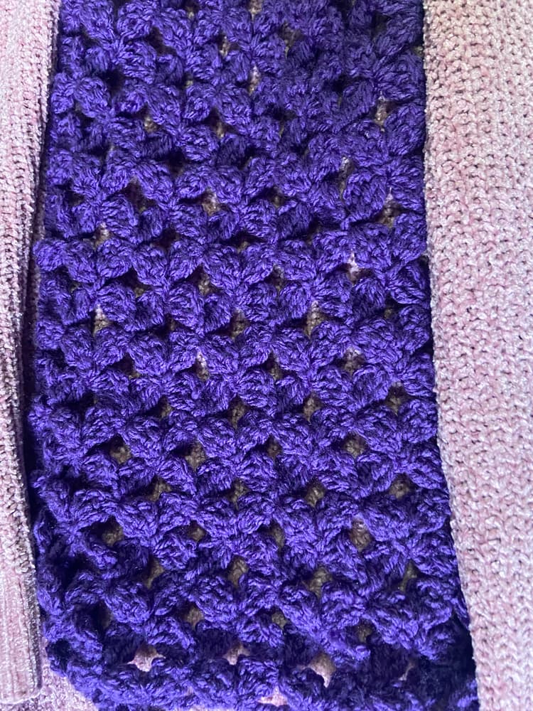 Purple scarf 