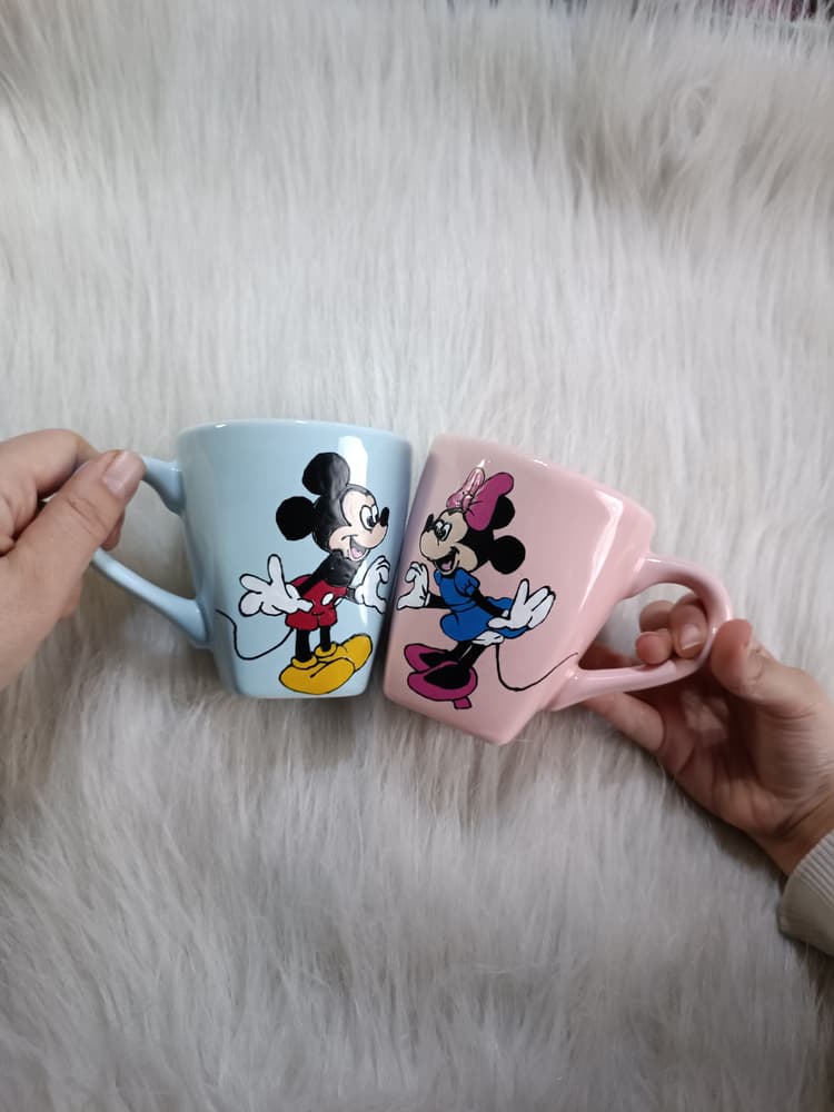 Mickey and Minnie mugs