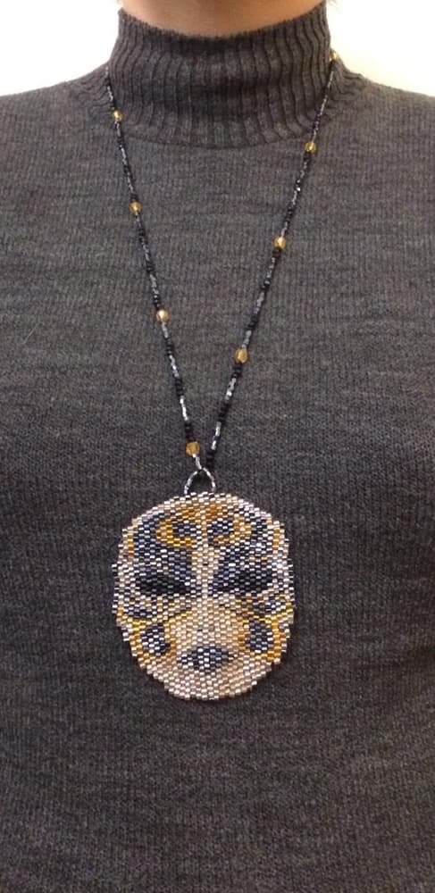Venetian mask necklace 
