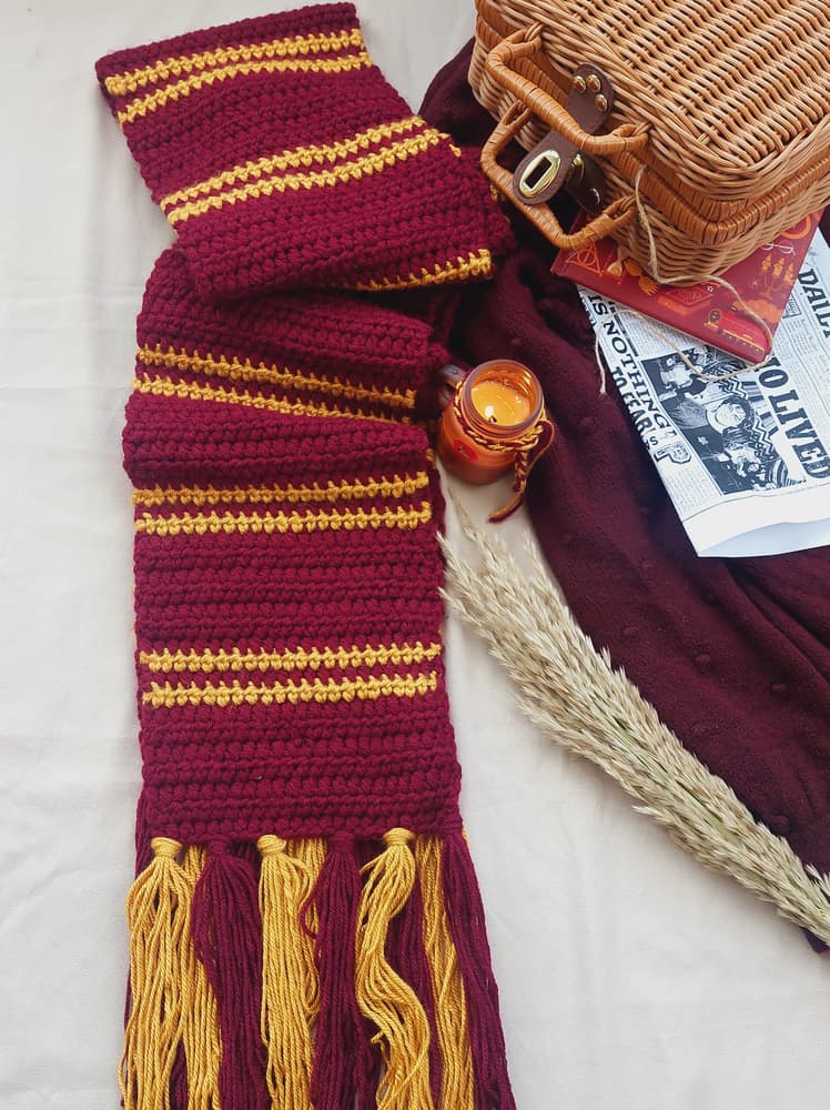 Harry potter crochet scarf