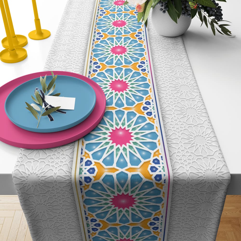 tablecloth ( islamic colored star )