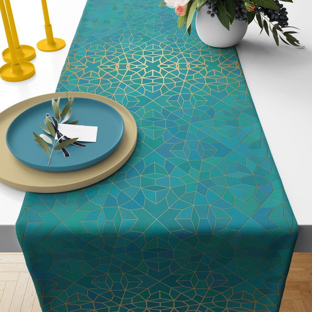 tablecloth ( green arabic pattern)