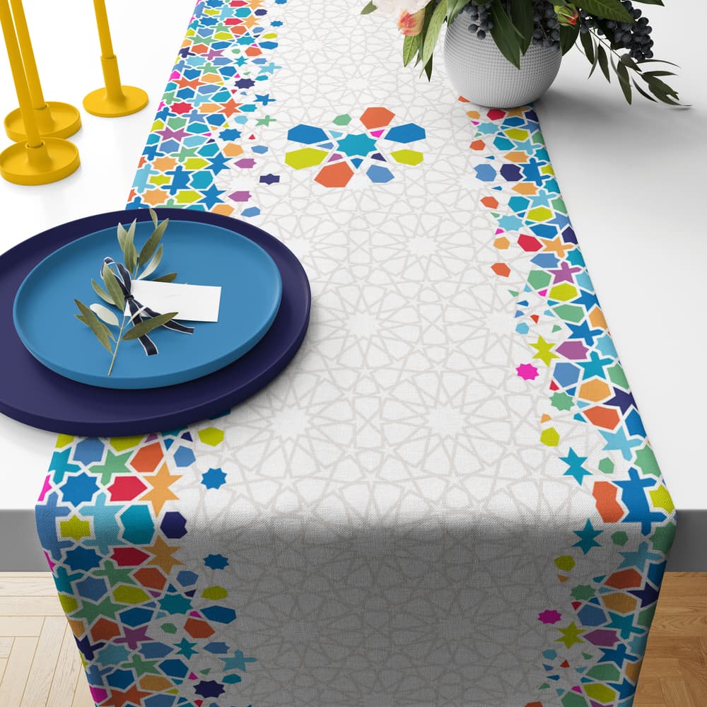 tablecloth (  colorful pattern)