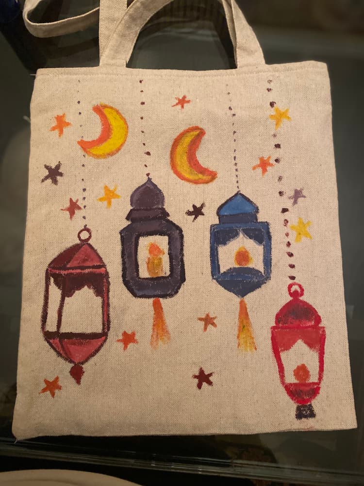 Ramadan lantern tote bag