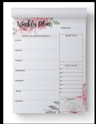 The four seasons weekly planner