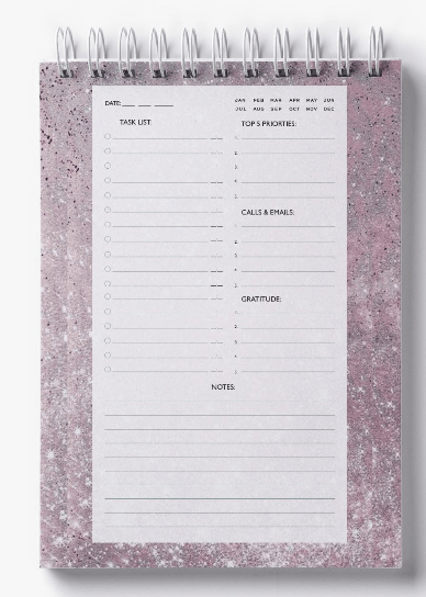 To Do List pearl pink