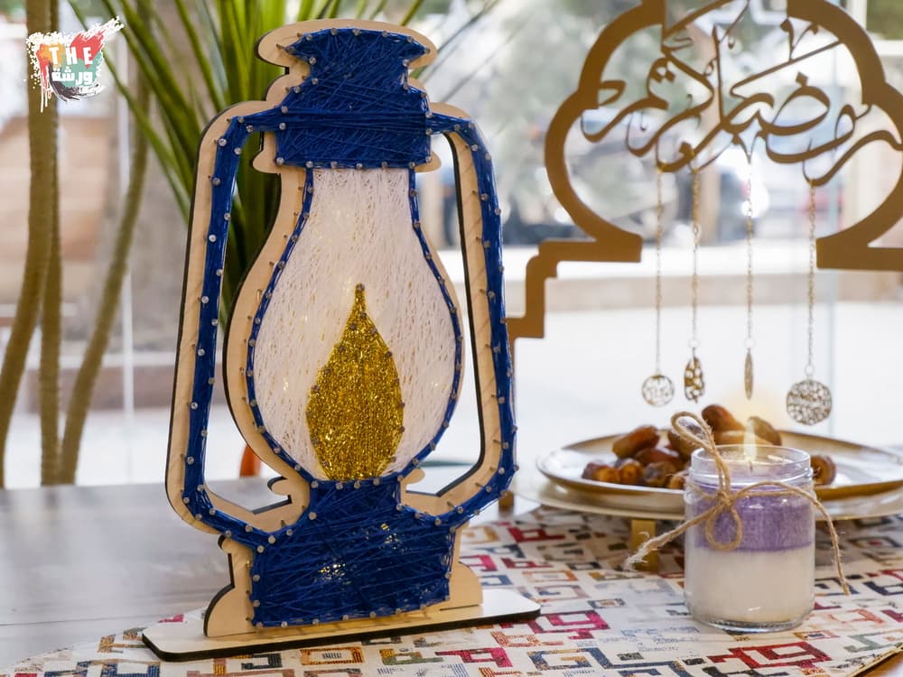 Ramadan String Art Fanous Blue
