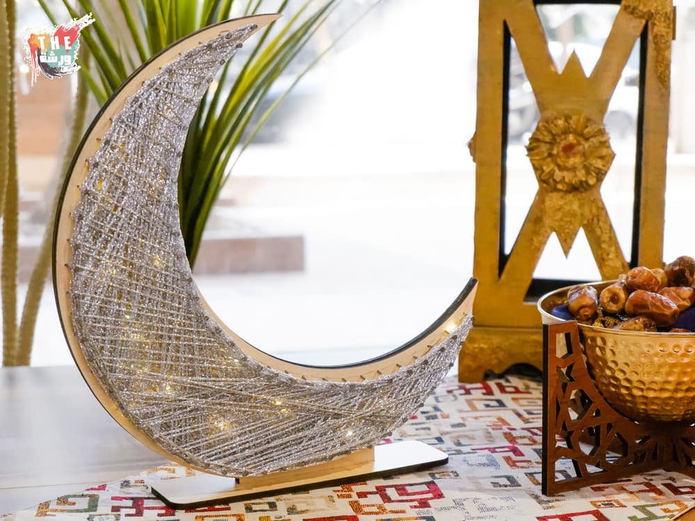 Ramadan String Art Helal Silver
